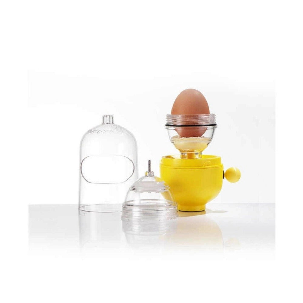 Trade Shop - Scuotitore Agitatore Frullino Per Uova In Plastica Scuotiuova Manuale Q-t191 -