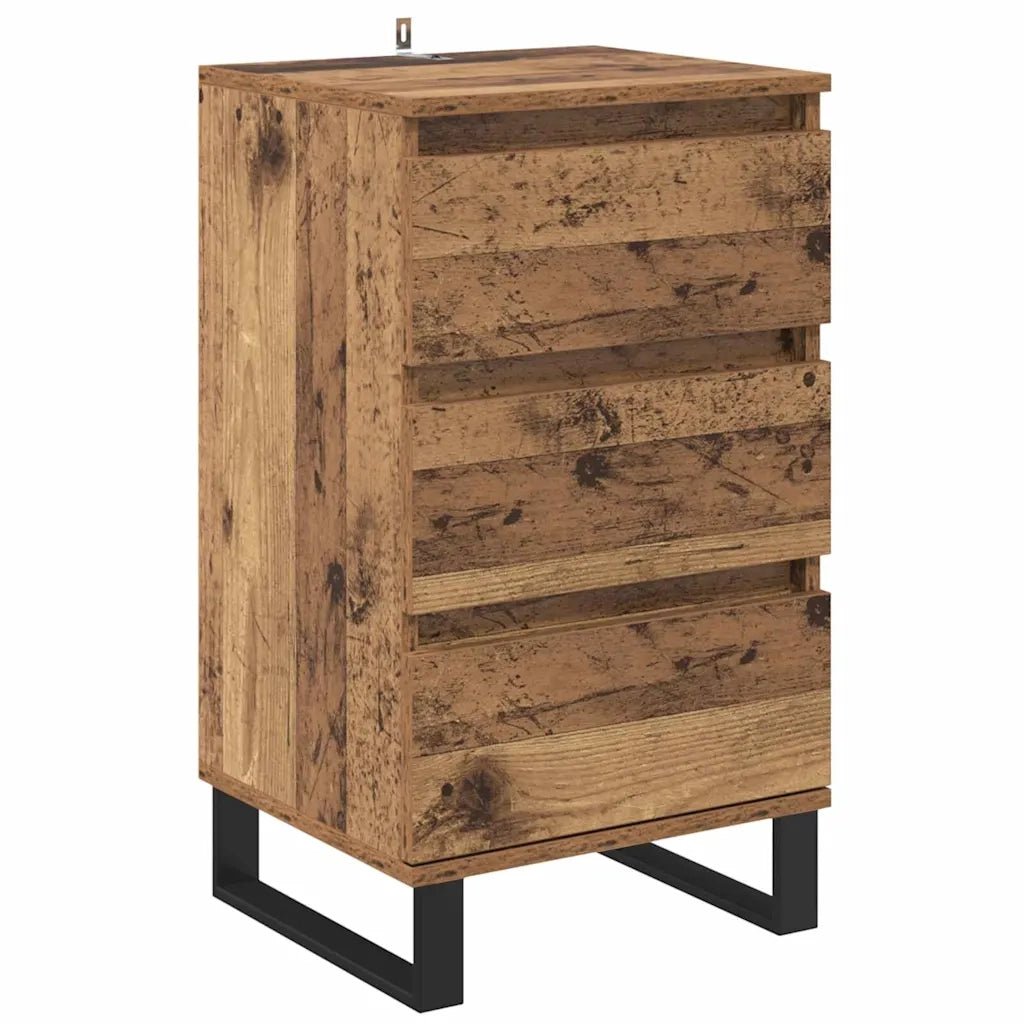 Credenza con Cassetto-Buffet-Armadio da cucina Legno vecchio Legno multistrato