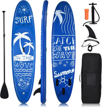 SUP Stand Up Paddle Board Tavola da SUP Gonfiabile con Borsa e Pinne
