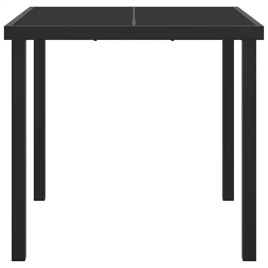 Tavolo da Giardino Nero 80 x 80 x 73 cm Metallo 42010312
