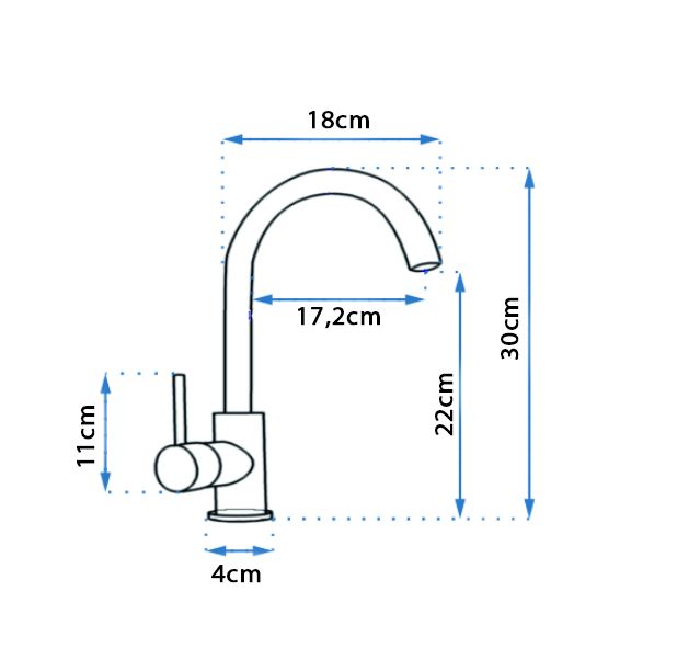 Rubinetto Rea Talisa Gold High