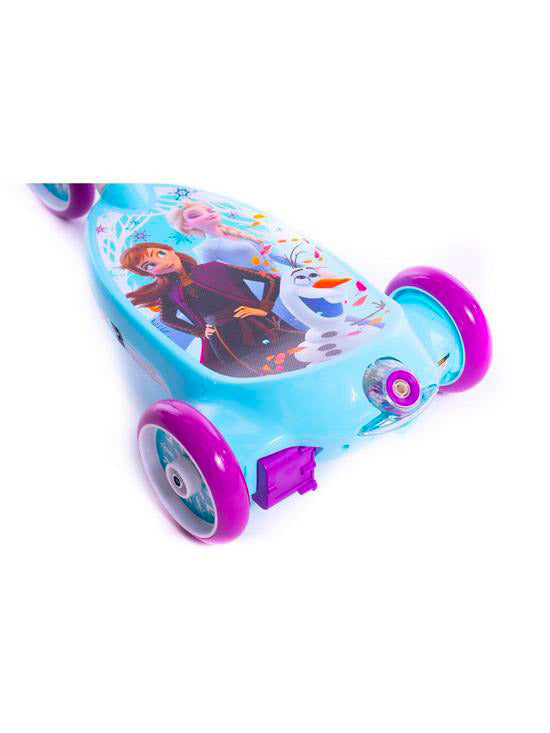 Monopattino Elettrico a Batteria 3 Ruote per Bambini Sparabolle con Licenza Disney Frozen