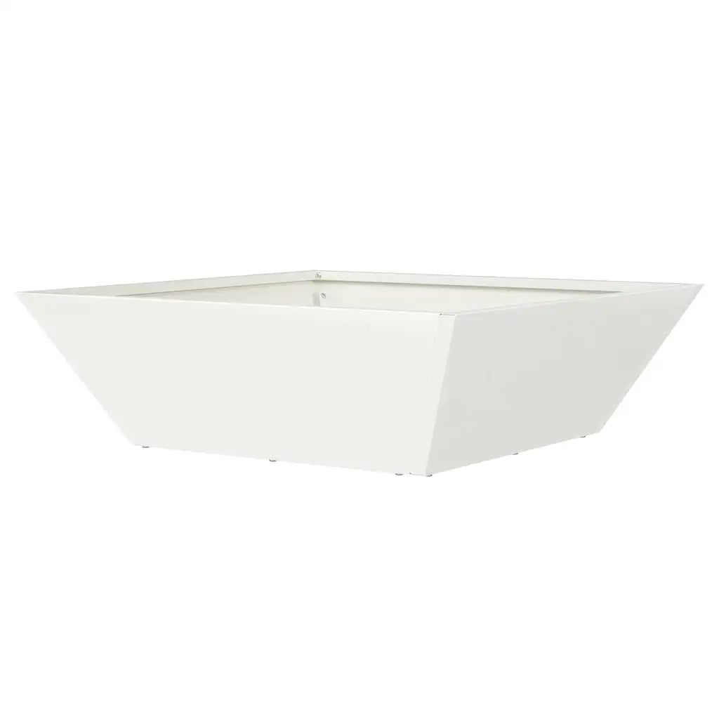 Fioriere | Cassetta per fiori | Vaso da giardino Bianco 50 x 50 x 15 cm