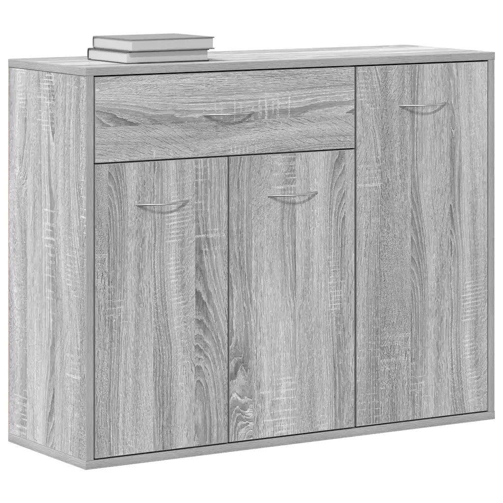 Credenza Grigio Sonoma 88x30x70 cm in Legno Ingegnerizzato
