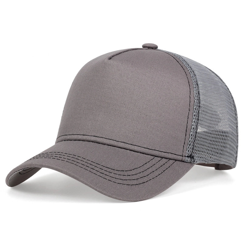 Cappellino da baseball da camionista grigio