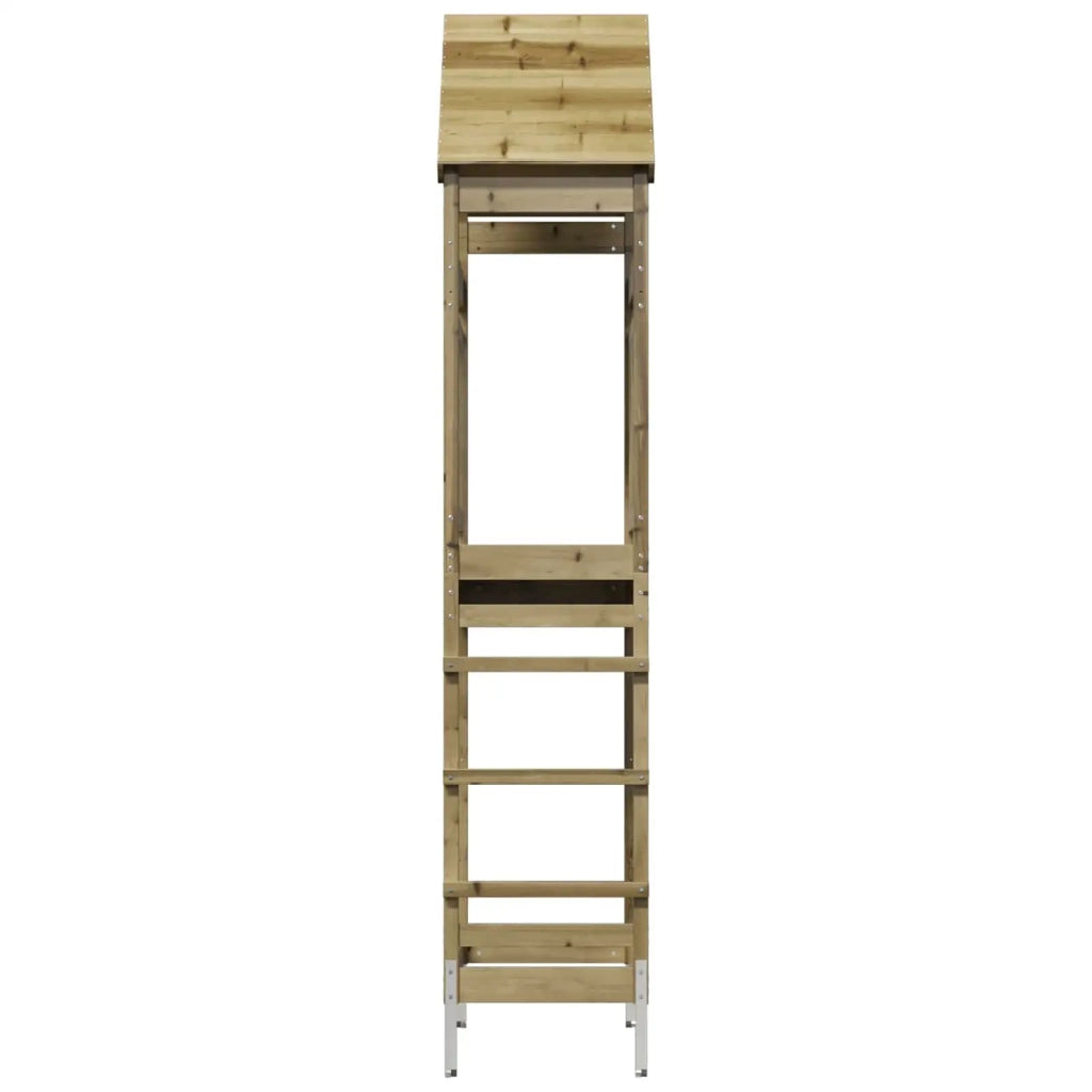 Torre da Gioco per Esterni Naturale Pino impregnato solido 826531
