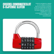 Cassaforte a combinazione 5 cifre - Chiusura a molla - Resistente alle intemperie - Acciaio inossidabile - Flessibile - Lega di zinco di alta qualità - Chiusura combinata
