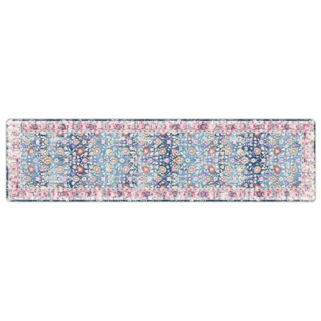Tappeto Lavabile Multicolore 80x300 cm Antiscivolo
