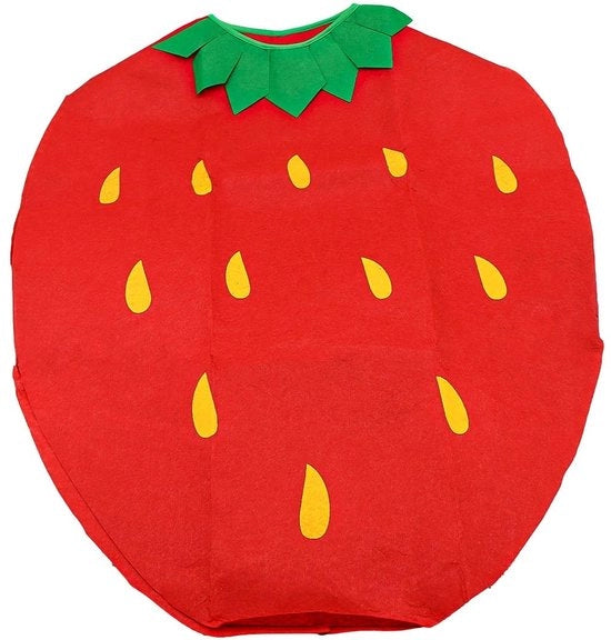 Costume da ciliegia Abbigliamento da costume divertente - Abito da cosplay leggero - Respirante - Abito da costume - Cappello - Tessuto non tessuto - Costume da frutta