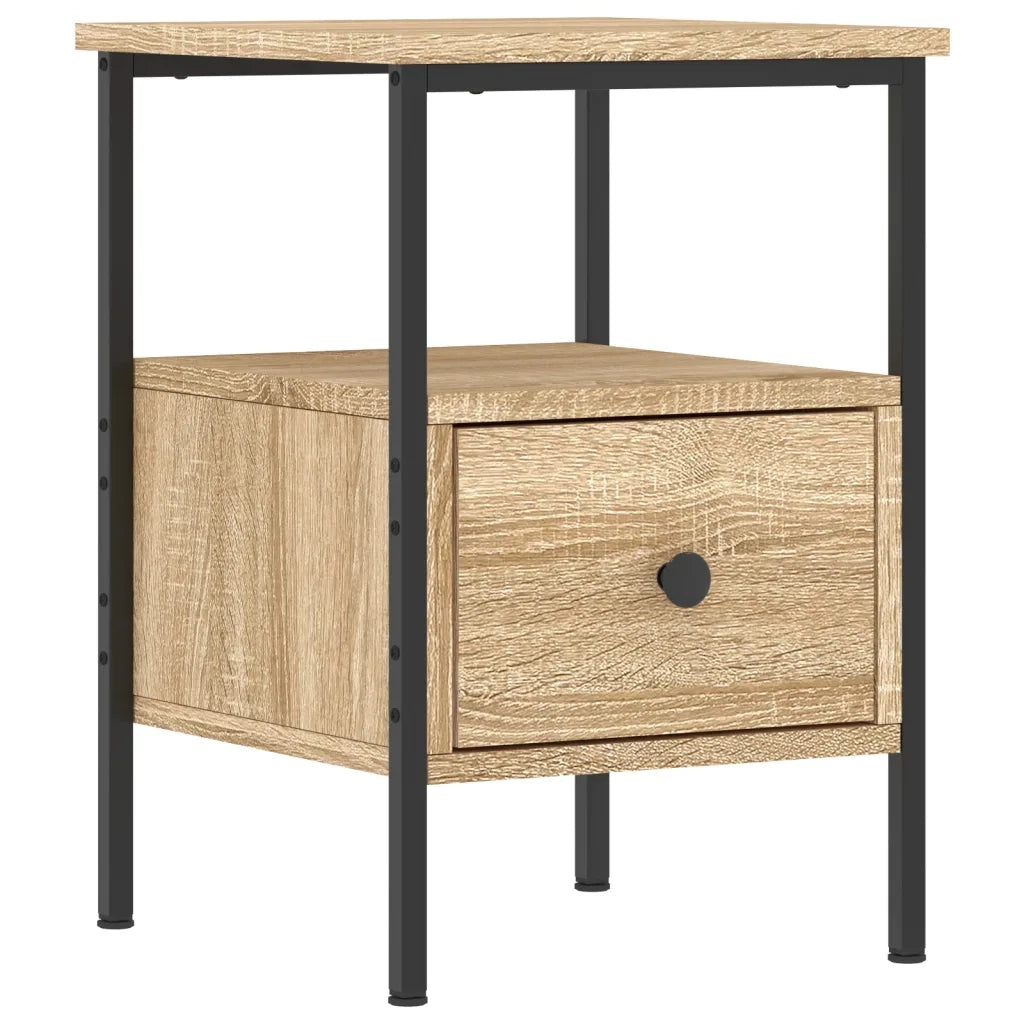Comodino | Armadio da Notte | Mobiletto da notte Rovere Sonoma 34x36x50 cm in Legno Multistrato