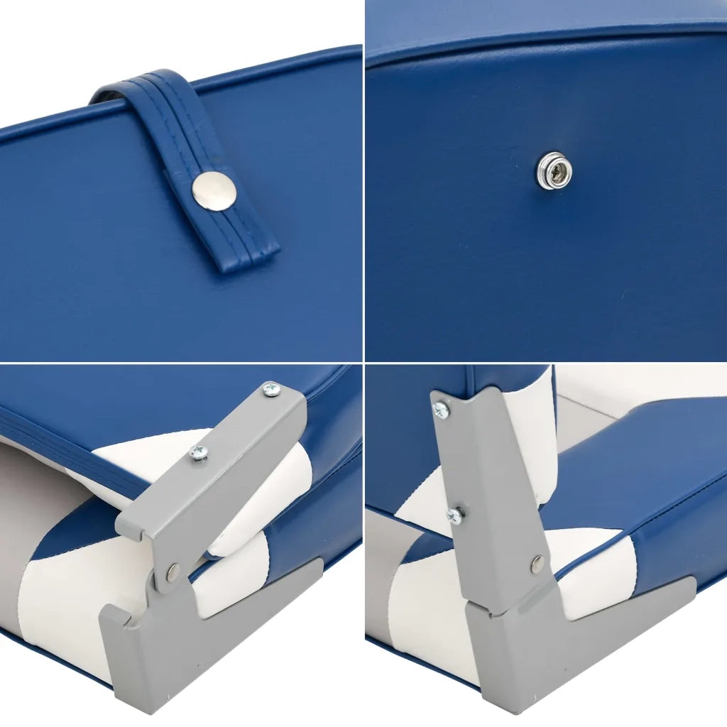 Set Sedile da Barca Pieghevole 4 pz con Schienale Alto 3284331