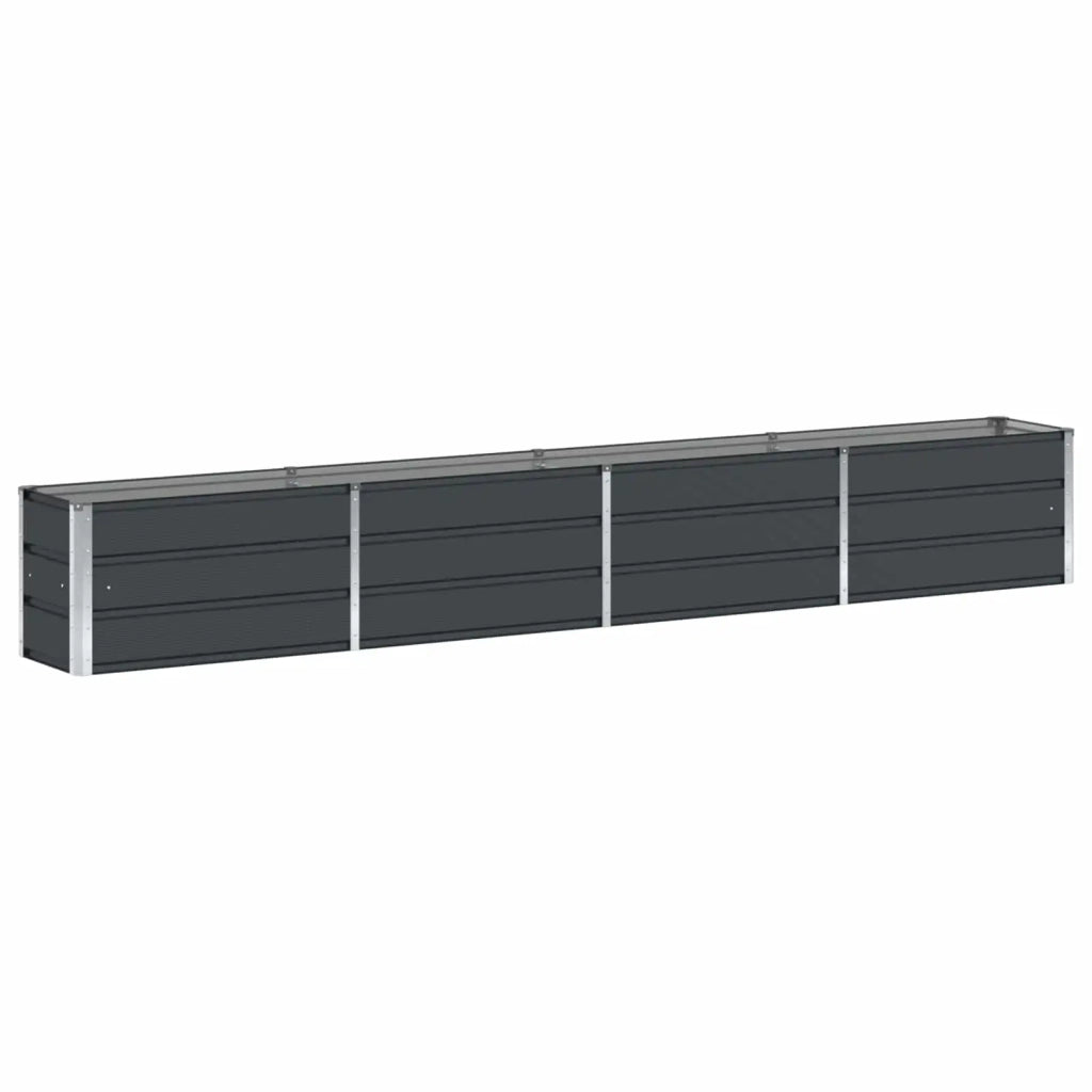 Fioriera | Cassetta per fiori | Vaso Antracite 320 x 40 x 45 cm Acciaio