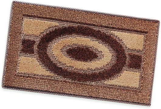 Zerbino Ingresso 40x70 cm Asciugapassi Assorbente Antiscivolo Morbido Made In Italy Marrone