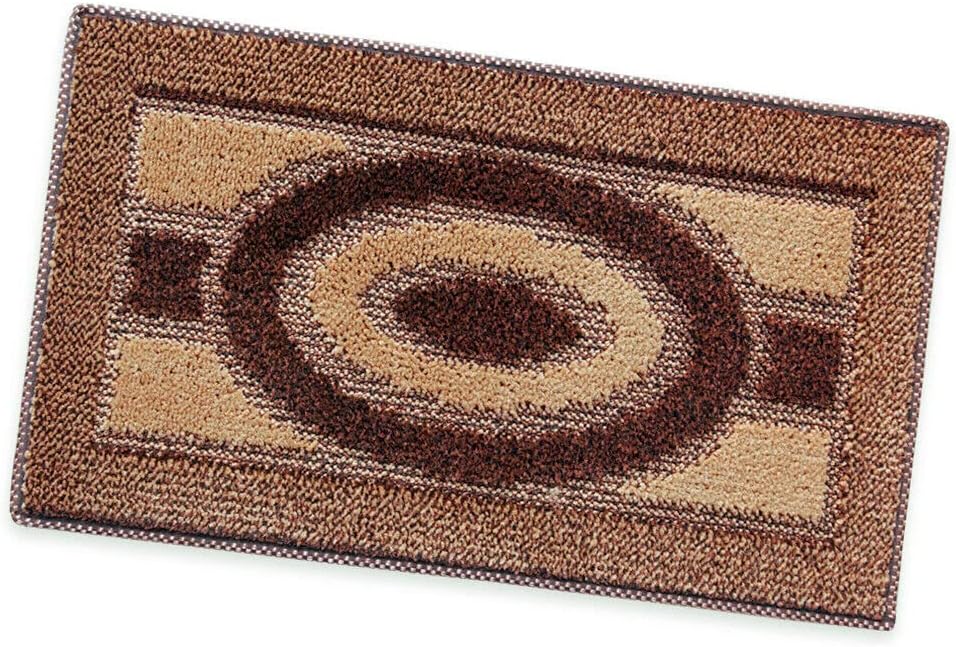 Zerbino Ingresso 50x80 cm Asciugapassi Assorbente Antiscivolo Morbido Made In Italy Marrone