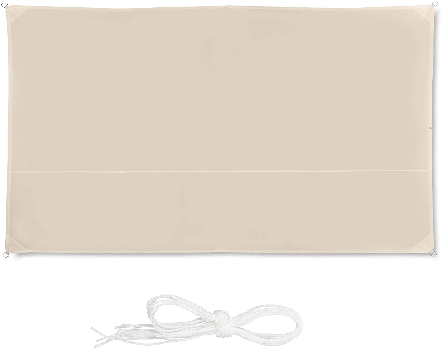 Vela ombreggiante rettangolare 2 x 4 m beige 13_0002930_2