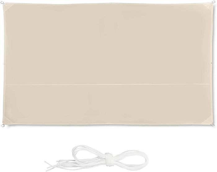 Vela ombreggiante rettangolare 2 x 4 m beige 13_0002930_2