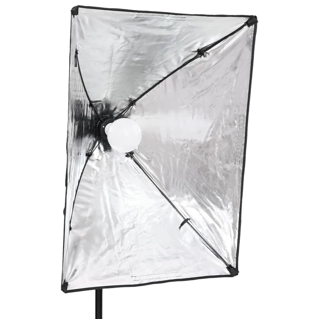 Kit per studio fotografico con illuminazione e fondale nero 02_0042427