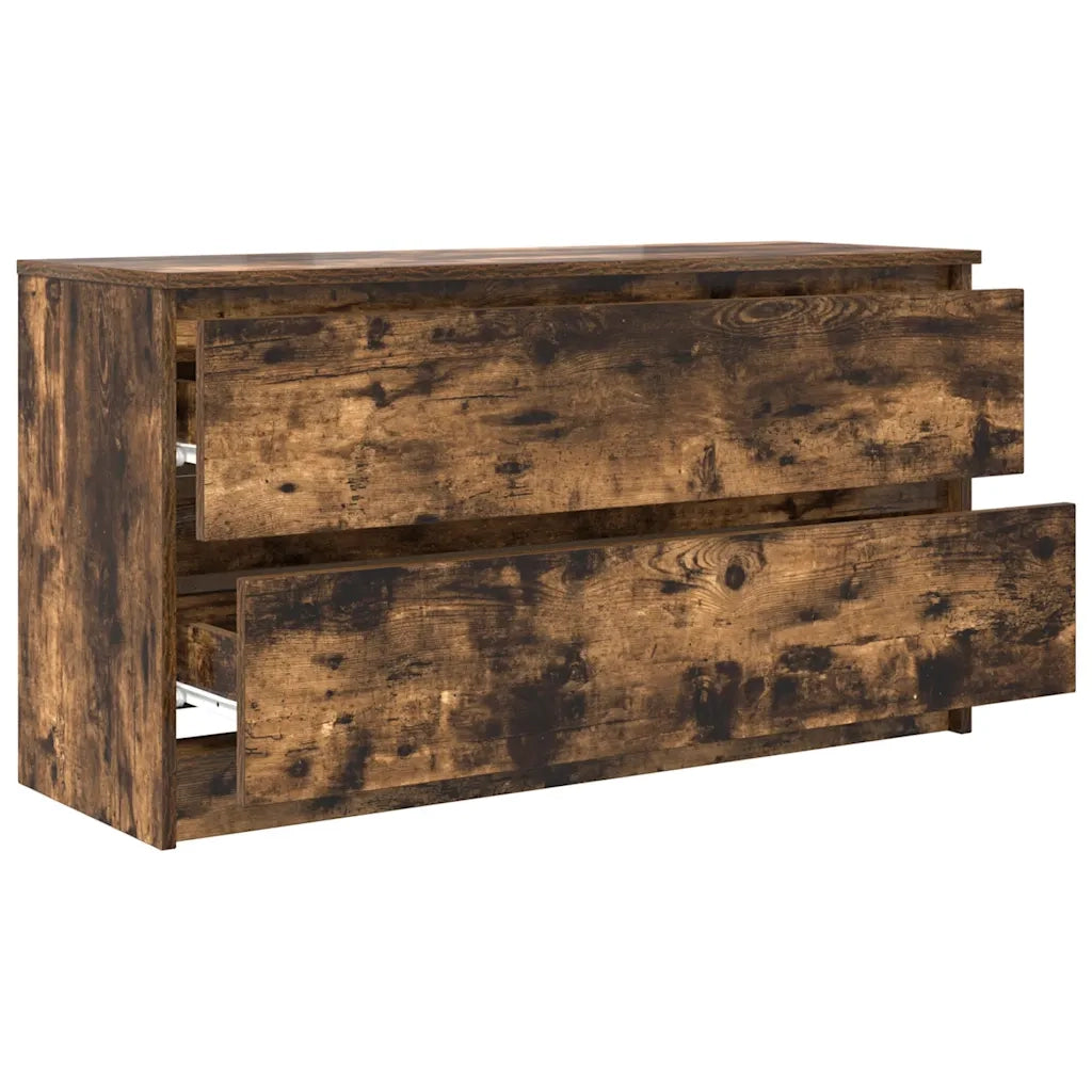 Mobile TV Rovere Fumo 100x35x54 cm in Legno Multistrato