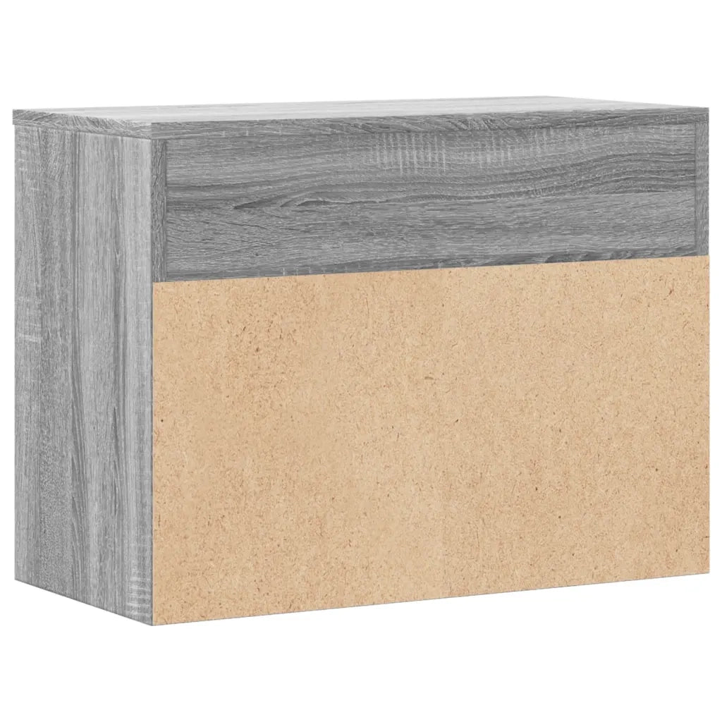 Scarpiera-Scaffale per scarpe Grigio Sonoma 60x30x45 cm in Legno Multistrato 990861
