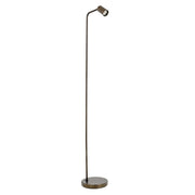 Piantana Industrial Minimal Rigomagno Acciaio Bronzo 1 Luce Gu10 Ip20