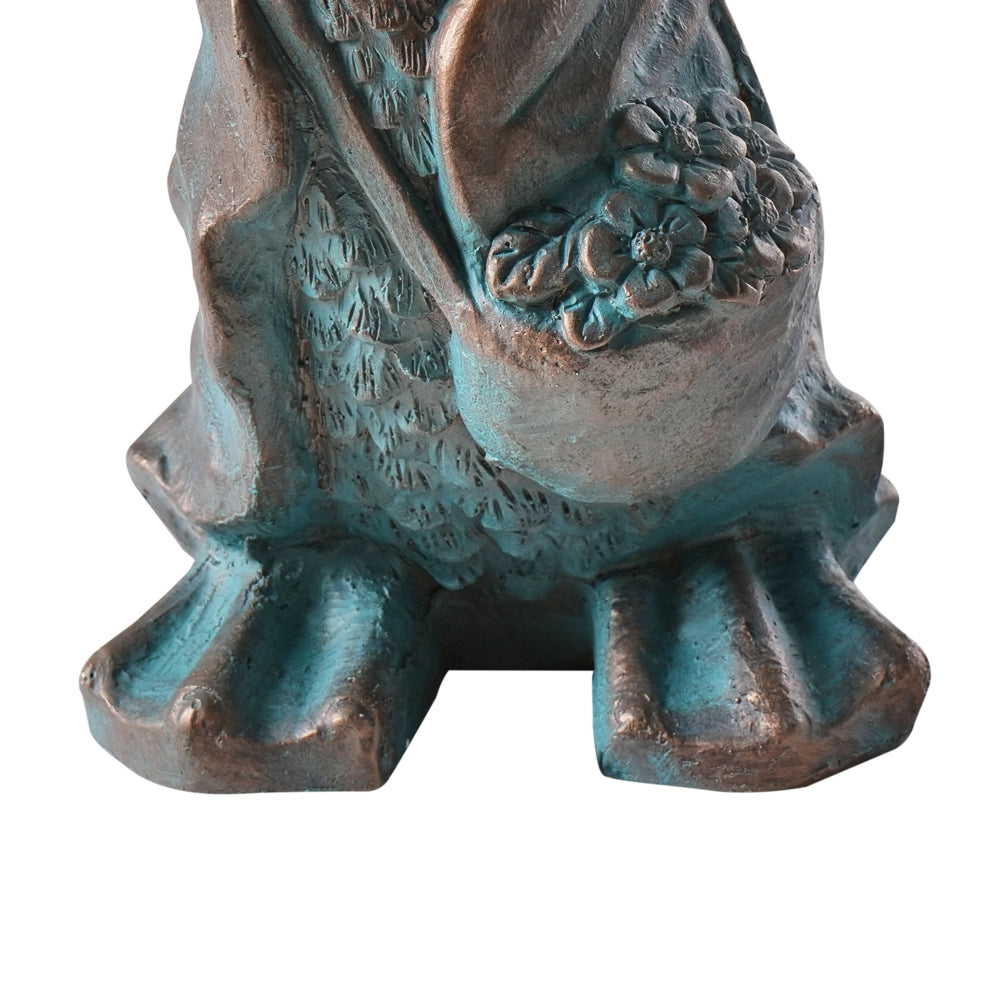 Statuetta decorativa MgO anatra Decorazione da giardino all'aperto Marrone Soggiorno