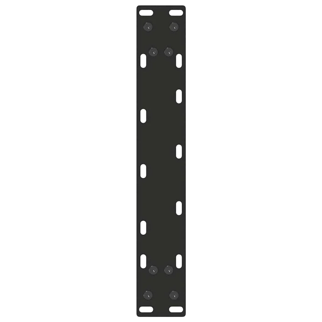 Set di 2 gambe regolabili per consolle a U 28 x 73 cm in acciaio nero 02_0057408