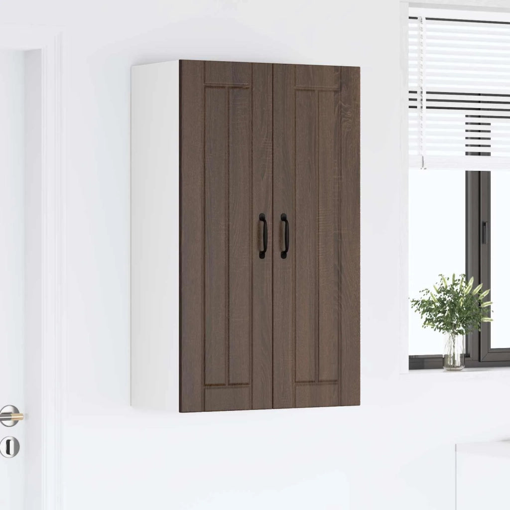 Armadietto a muro LUCCA Rovere Marrone 60 x 31 x 100 cm