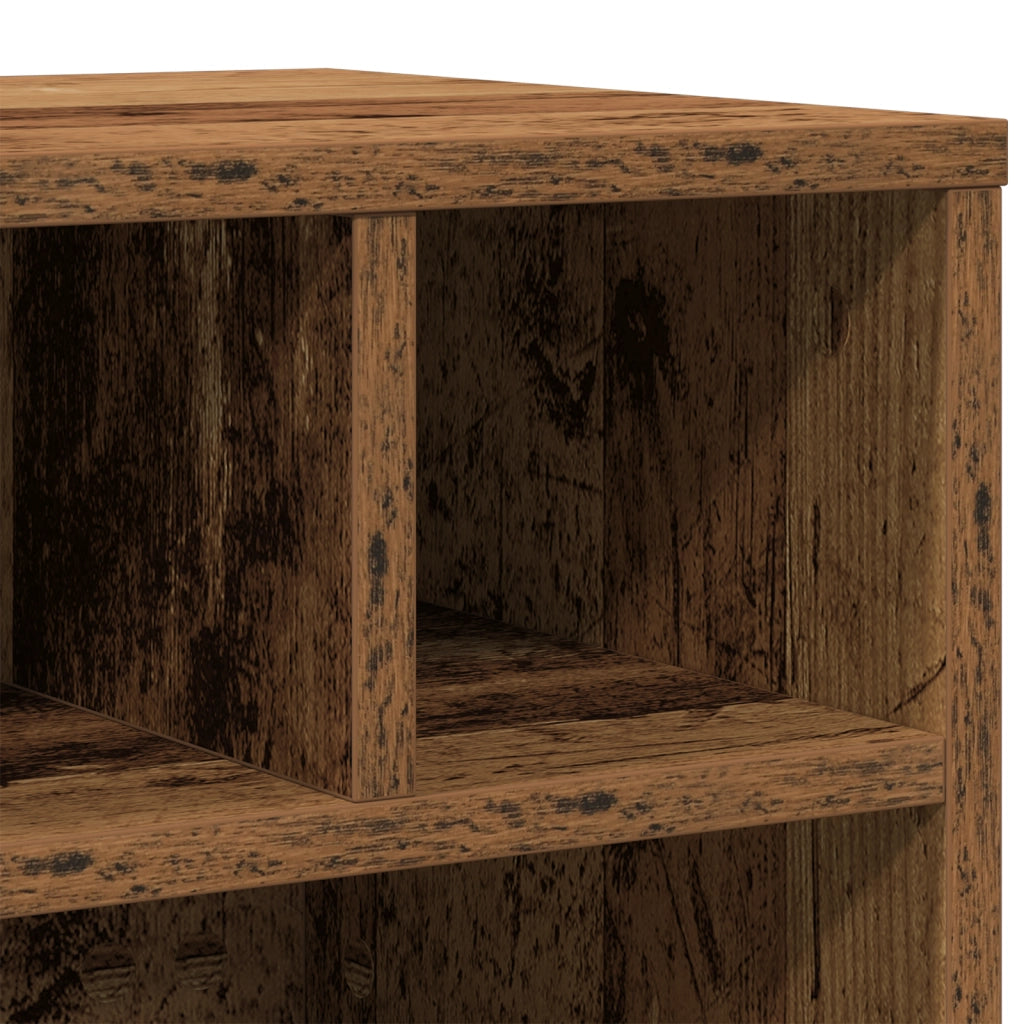 Supporto per Stampante con Ruote Legno Vecchio 41x32x33,5 cm