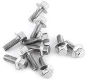 Flensschroeven a 8 mm - Flangia a 5 punte - Acciaio Inossidabile SS304 - 10 pezzi - Sostenibile - Resistente alla Corrosione - Viti