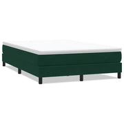Letto matrimoniale | Letto per adulti | Giroletto a Molle senza Materasso Verde Scuro 160x210cm Velluto