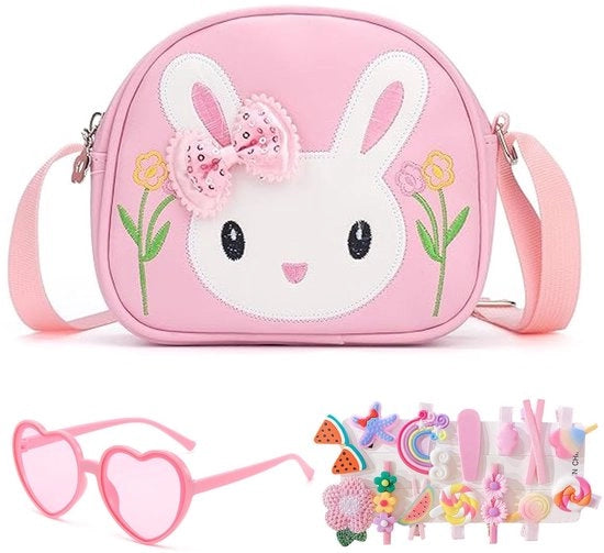 Borsa a spalla per bambine - Borsa per bambine - Mini borsa - Portafoglio per bambine - Borsa in PU - Cinturino regolabile a spalla