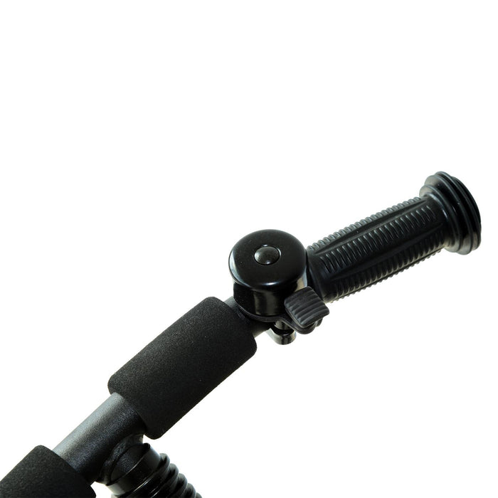 Triciclo per Bambini in Metallo Campanello Parafango Ruota Speciale Nero