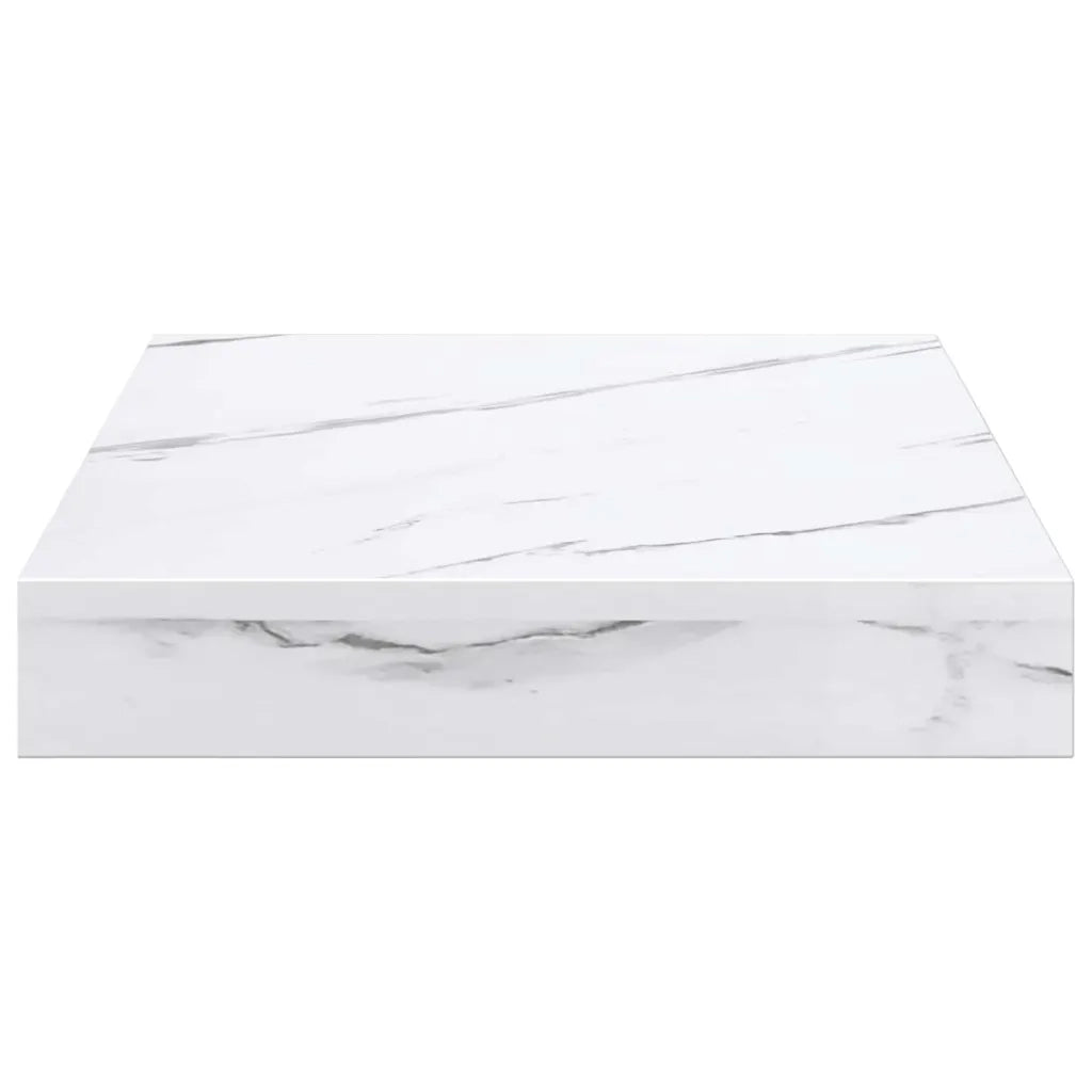 Scaffale da parete 2 pcs Marmo Bianco 23 x 23,5 x 4 cm 42019960