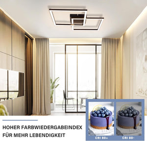 ZMH Lampada da soffitto plafoniera LED moderna 24W bianca calda design per cucina