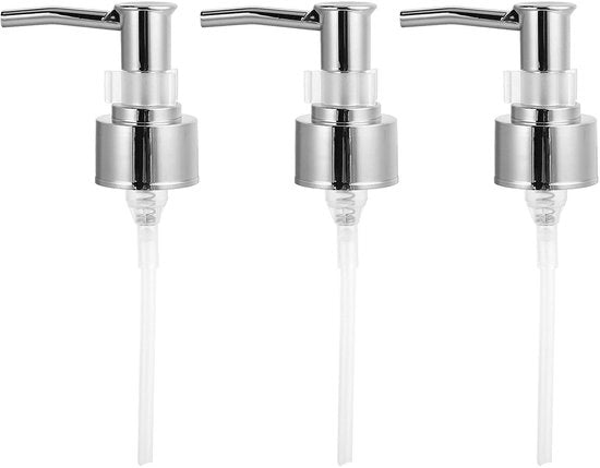 Set di dispenser per sapone 3 pezzi - 5,7 pollici pompa - Adatto per shampoo/lotion - Materiale ABS - Utilizzabile su tutti i tipi di prodotti - Peso 46g - Dispenser con pompa