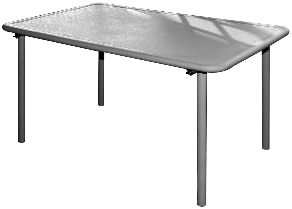 TAVOLO FIBERGLASS RUGBY GRIGIO 135X80CM