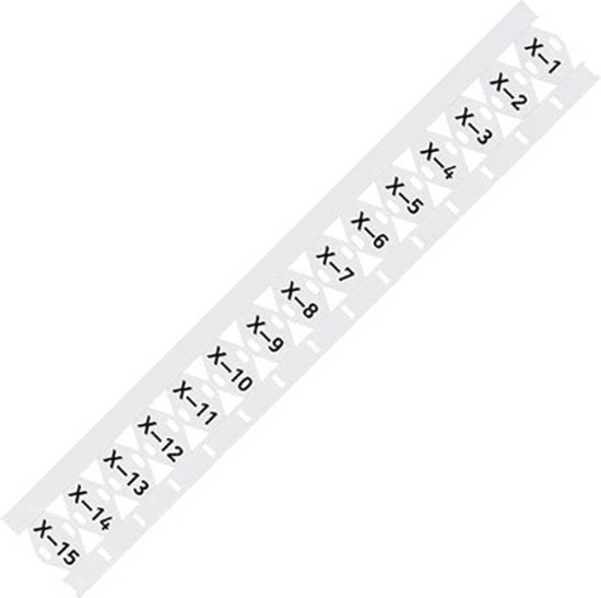 Sistema di marcatura cavo WAGO 211-835 211-835 Marcatura superficie: 25 x 10 mm Bianco Numero di marcature: 500 500 pezzi