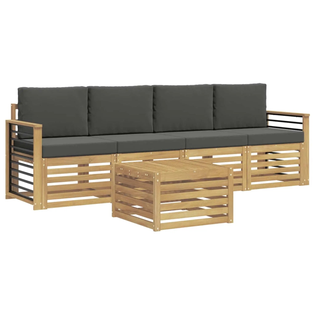 Set divani Legno di Acacia Massello 3391367
