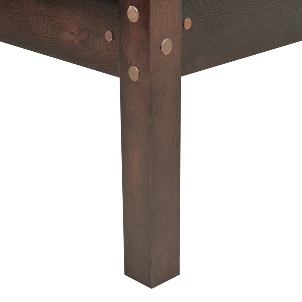 Letto a castello letto doppio in legno di pino scuro 90 x 200 per bambini cameretta