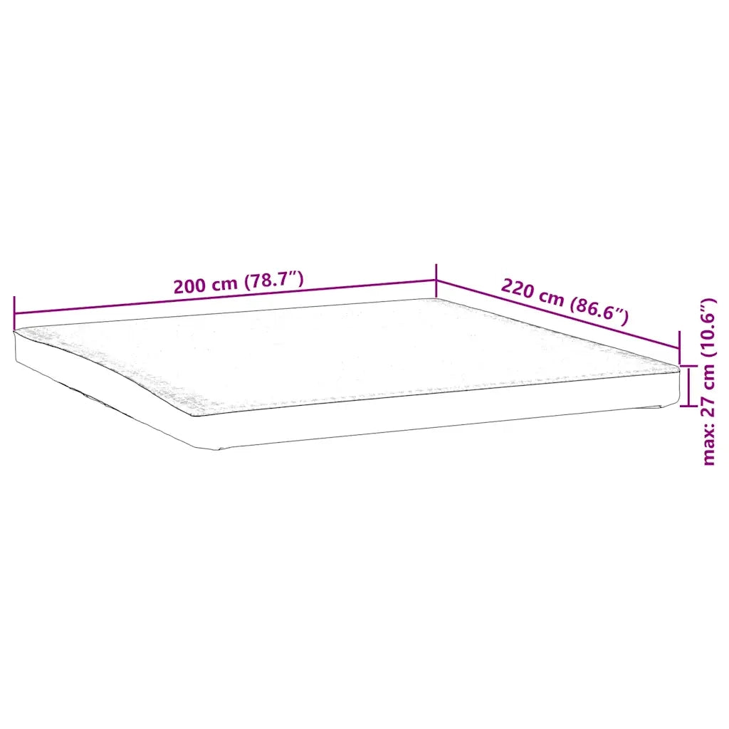 Coprimaterasso-Fodera per Materasso Bianco 200x220 cm Impermeabile 178857
