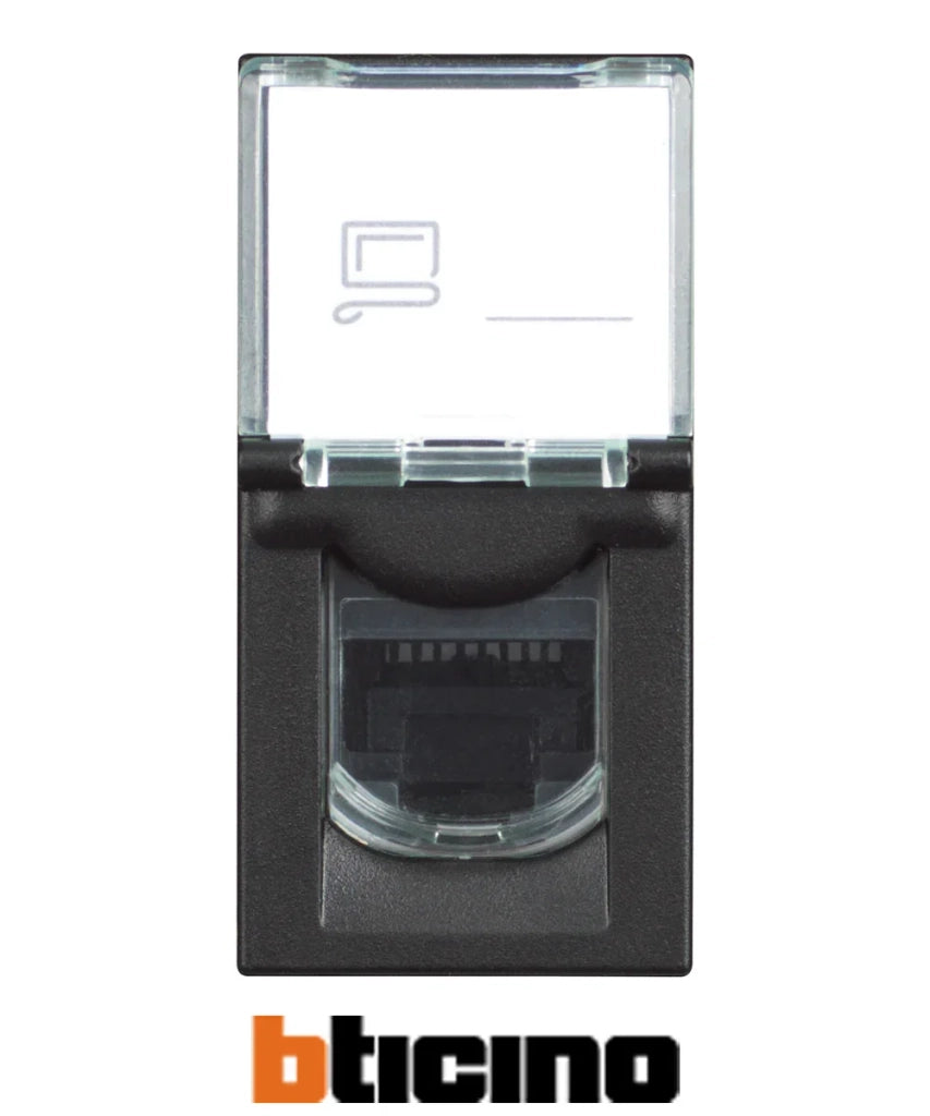 Bticino presa RJ45 toolless CAT 6E UTP colore grigio
