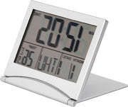 Orologio Digitale con Funzione di Alarme e Radio, Multifunzione con Temperatura, Data e Orario, con Funzione di Alarme e Radio, con Batterie, Miniaturizzato, Ideale per il Desktop o il Nachtkastje, Decorativo e Magnetico.