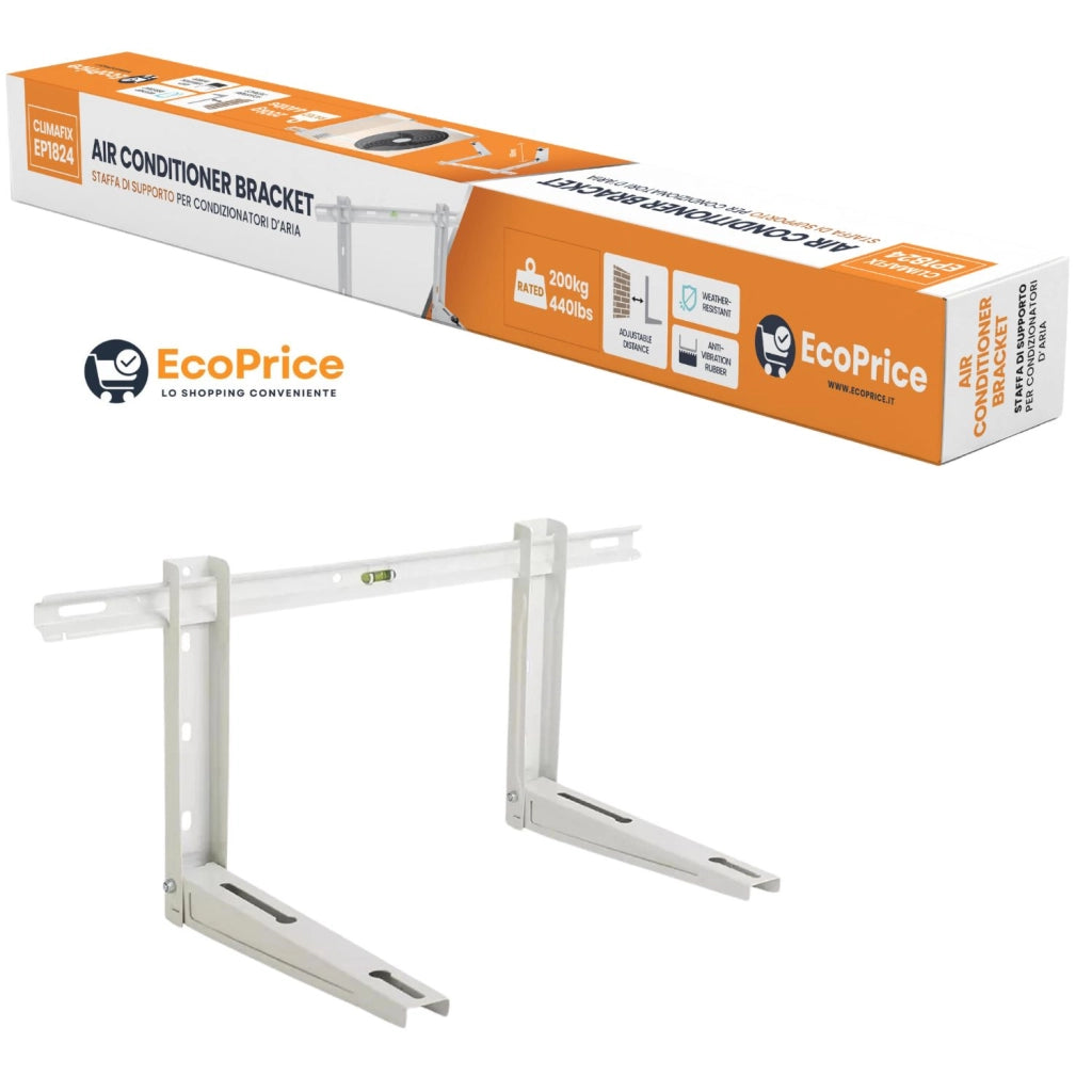 Ecoprice Staffa Con Binario Portata - 18000/24000BTU - 200kg