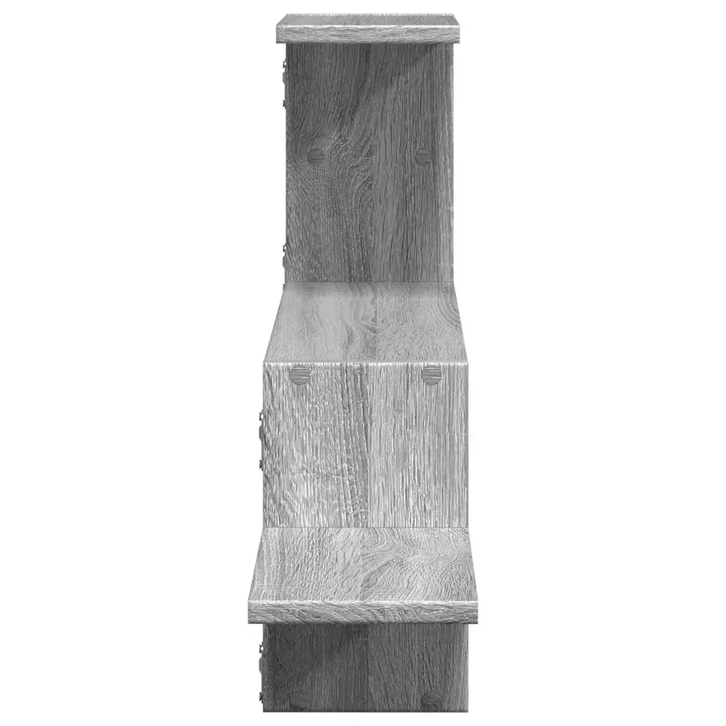 Mensola a Muro Grigio Sonoma 104x15x49 cm Legno Multistrato 853205