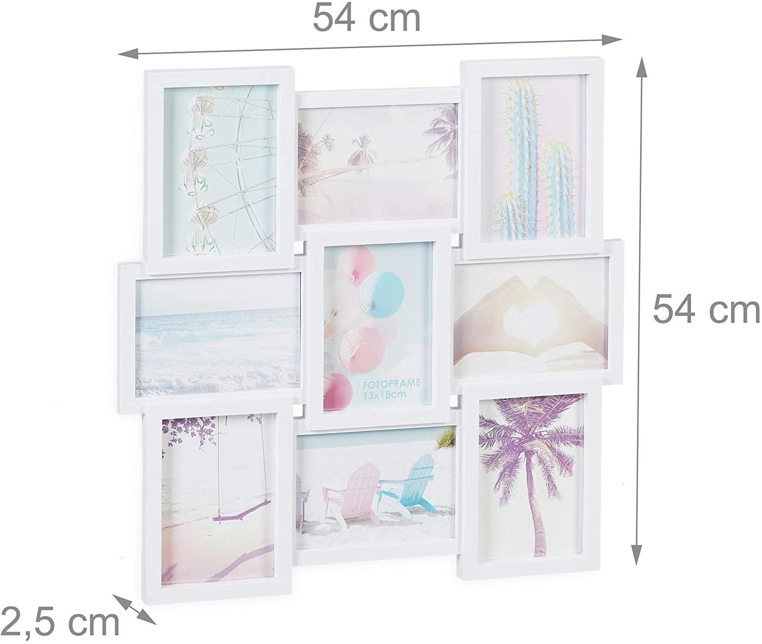 Cornice per foto Jumbled 9 foto galleria da parete bianca 13_0000600