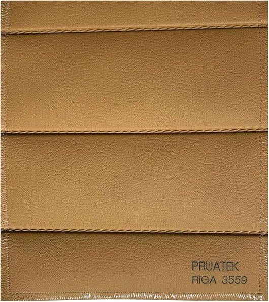 Tessuto FintaPelle Nautica Tappezzeria Alta Qualità "PRUATEK" - Colore RIGA SENAPE 3559 - Morbida e Resistente - Vendita al Metro - H.140