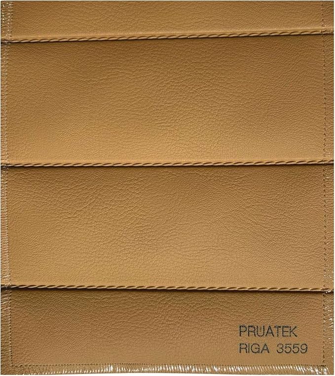 Tessuto FintaPelle Nautica Tappezzeria Alta Qualità "PRUATEK" - Colore RIGA SENAPE 3559 - Morbida e Resistente - Vendita al Metro - H.140