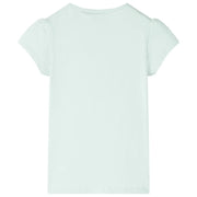 Maglietta da Bambina Menta Chiaro 128 10427