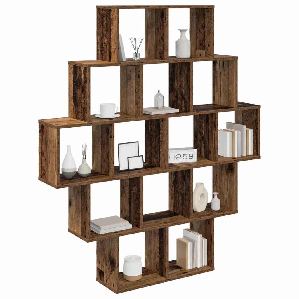 Scaffale da parete Legno antico 120 x 20 x 136 cm 8012162