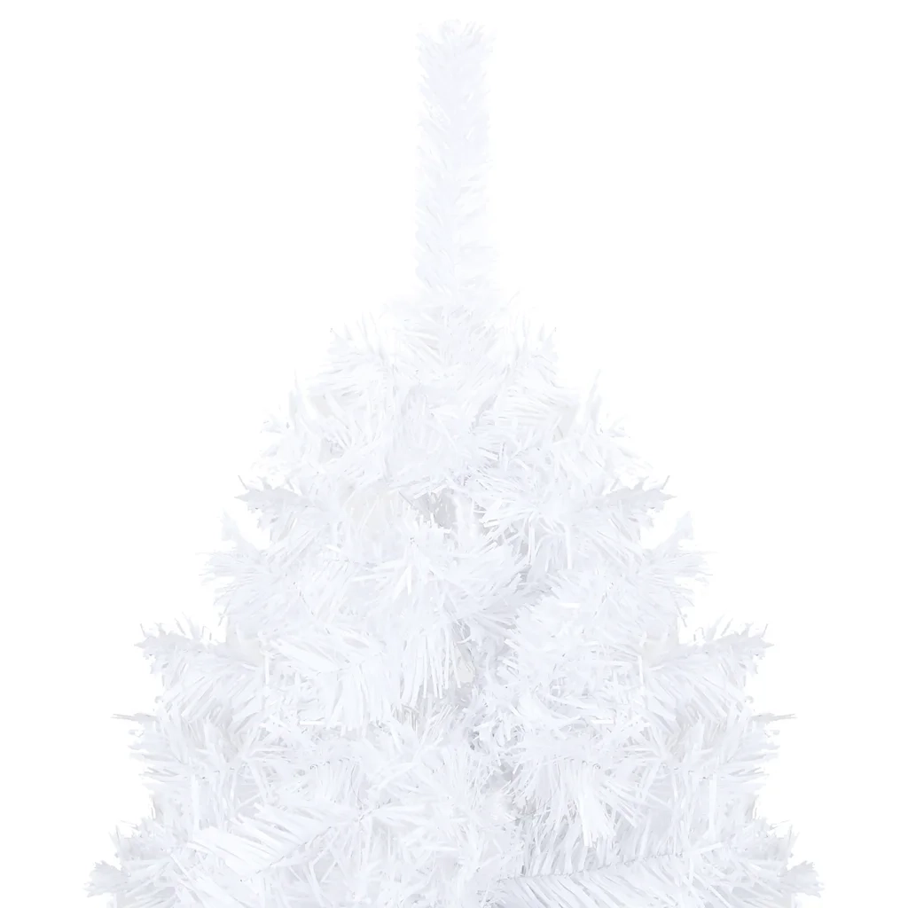 Albero di Natale Preilluminato con Palline Bianco 120 cm PVC 3077625
